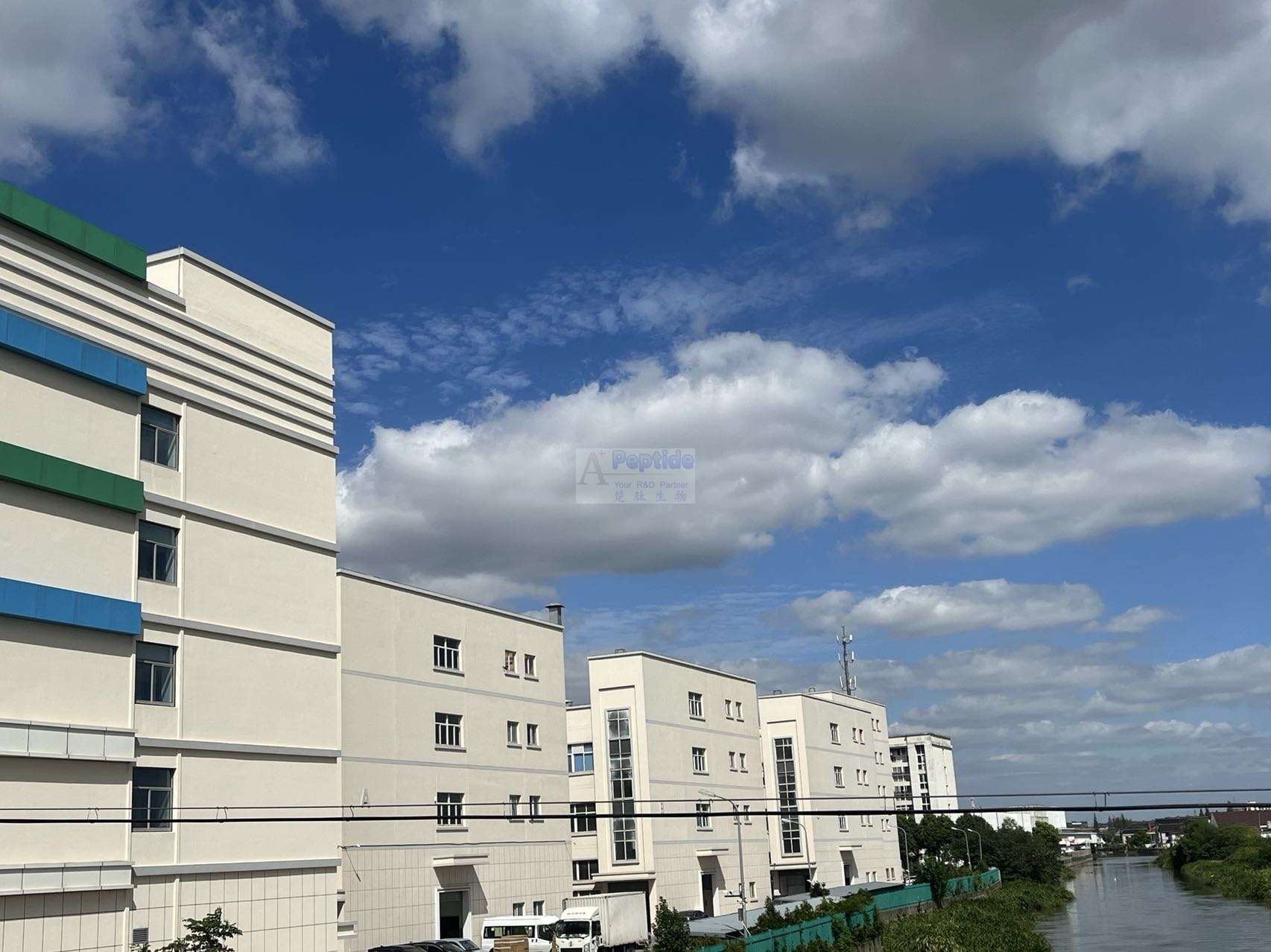 Facility exterior shown in the authorized Shanghai Apeptide source archive