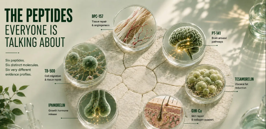 Top-tier therapeutic peptides and their mechanisms of action